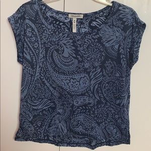 Aeropostale Light Blue and Dark Blue Design Shirt